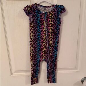 Bums&Roses Colorful Leopard Print Jumpsuit 18/24